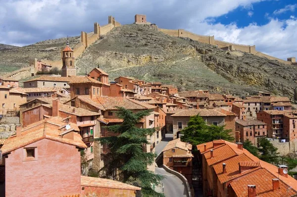 Albarracin dorp weergave — Stockfoto