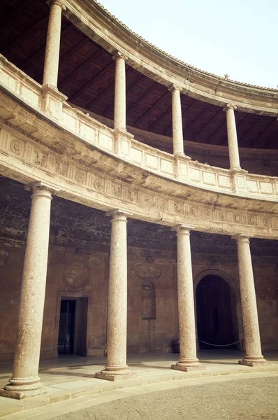 Cortile circolare in Spagna — Foto Stock