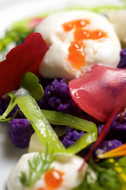 Rus salatası yakın çekim