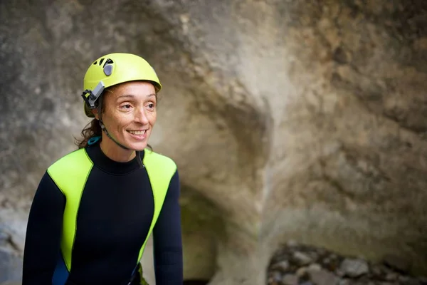 Canyoning στην Ισπανία — Φωτογραφία Αρχείου