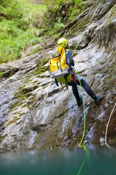 Canyoning in Spanje — Stockfoto