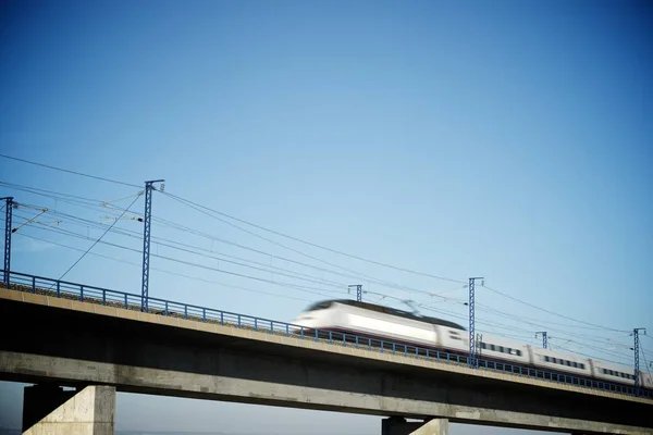 Velocidade Trem vista — Fotografia de Stock