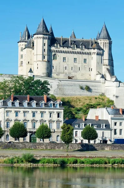 Saumur castle view — Stock Photo, Image