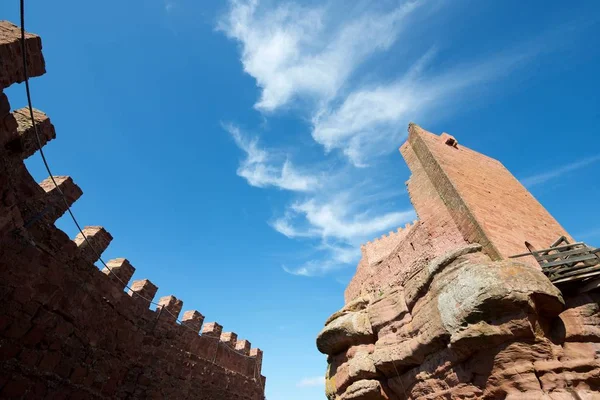 Widok na zamek Peracense — Zdjęcie stockowe