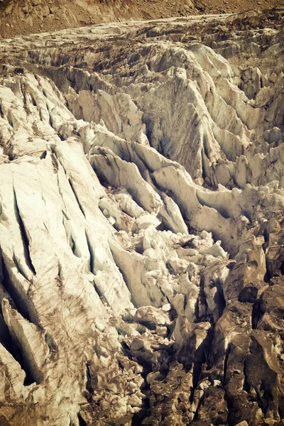 Argentiere gletsjer weergave — Stockfoto