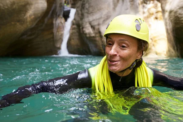 Canyoning in Spain — Stock Photo, Image