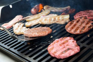 Barbekü yakın çekim