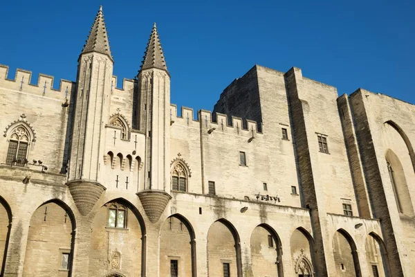 Popes palace i avignon — Stockfoto