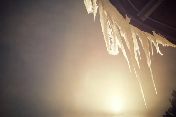 Icicles en los Pirineos — Foto de Stock