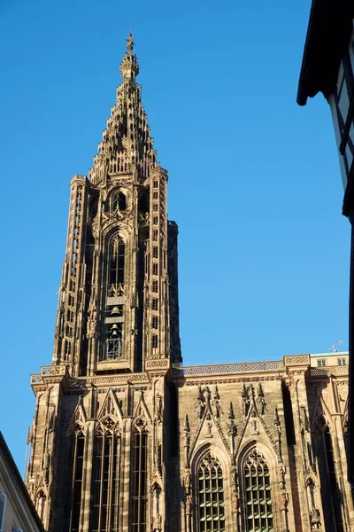 Straatsburg kathedraal weergave — Stockfoto