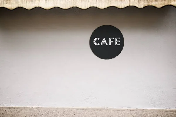 Cafe uithangbord weergeven — Stockfoto