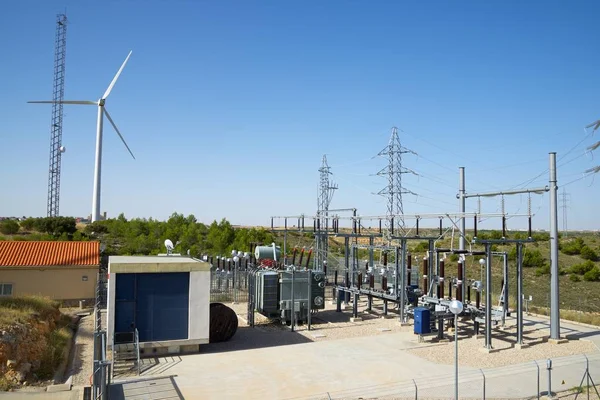 Electrical substation view — Stock Photo, Image