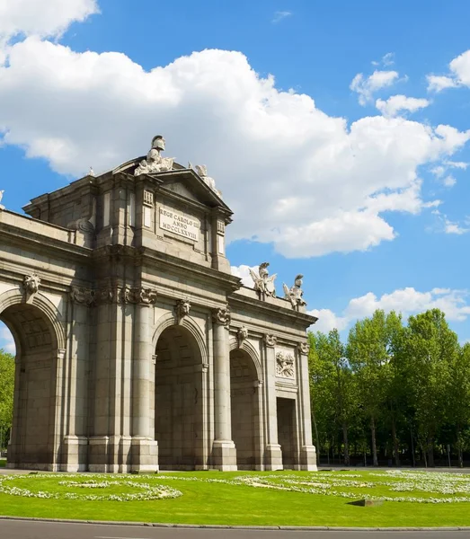 Puerta Alcala Vue Madrid Espagne — Photo