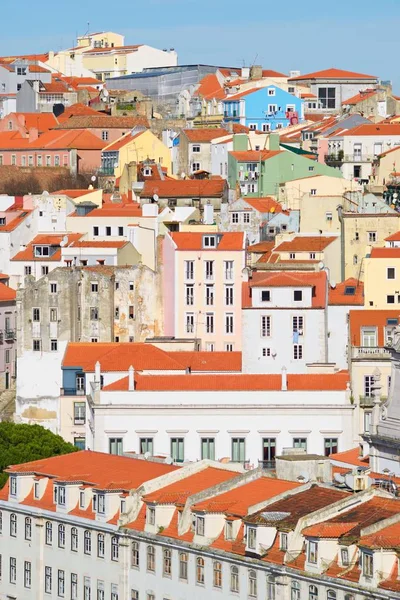 Vista Aérea Cidade Velha Lisboa Portugal — Fotografia de Stock