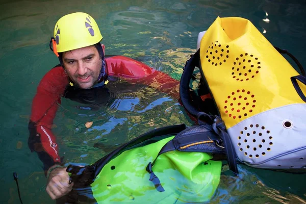 Canyoning in Spain — Stock Photo, Image