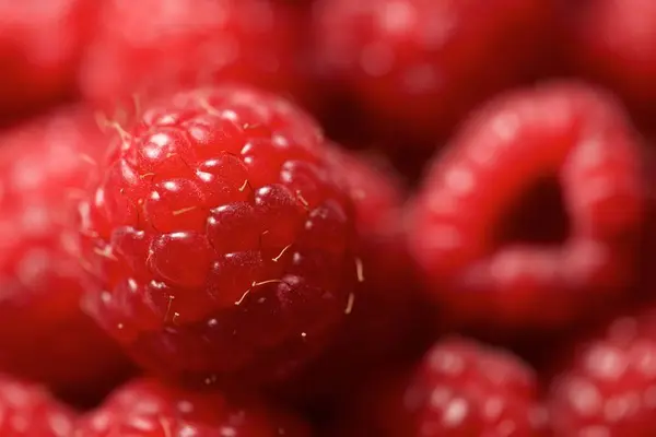 Raspberries close up — Stock Photo, Image