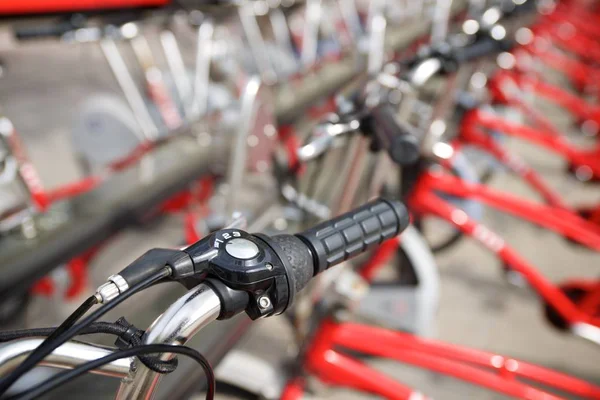Alquiler de bicicletas vista —  Fotos de Stock