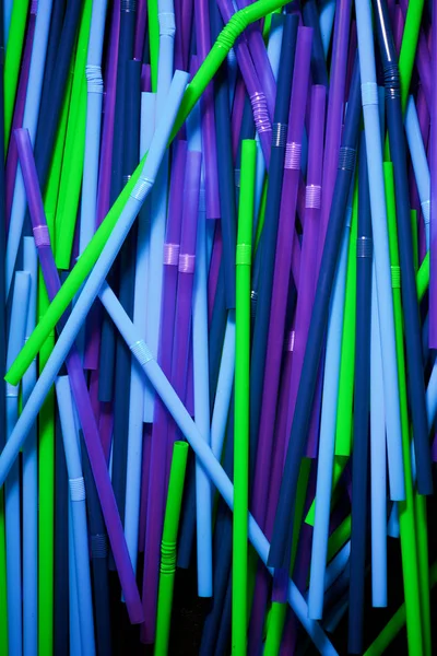 Drinking plastic straws — Stock Photo, Image