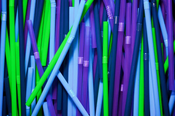 Drinking plastic straws — Stock Photo, Image