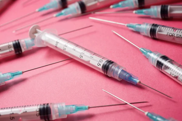 Syringes close up — Stock Photo, Image