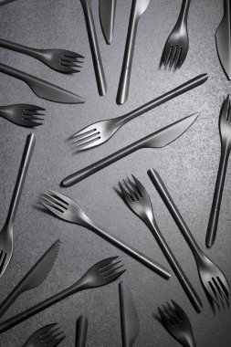 Tek kullanımlık plastik çatal bıçak takımı