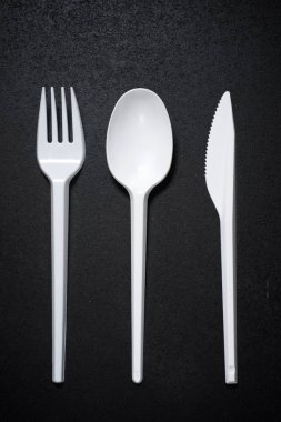 Tek kullanımlık plastik çatal bıçak takımı