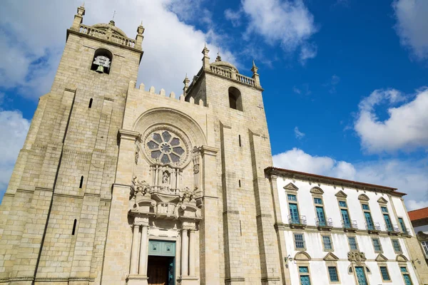 Porto Cathedral вид — стокове фото
