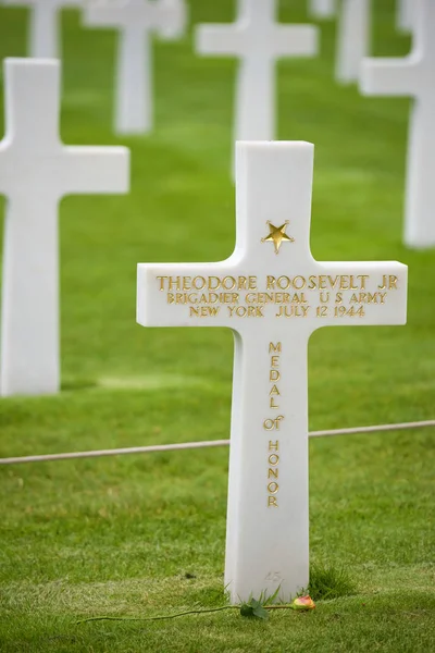 Cmentarz w Normandii — Zdjęcie stockowe