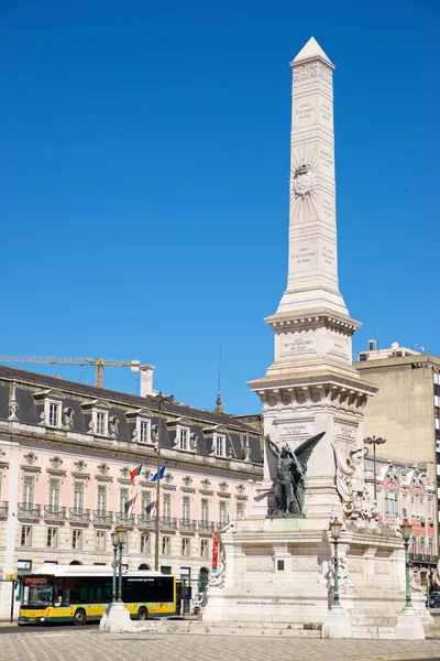 Praça dos Restauradores em Lisboa — Fotografia de Stock