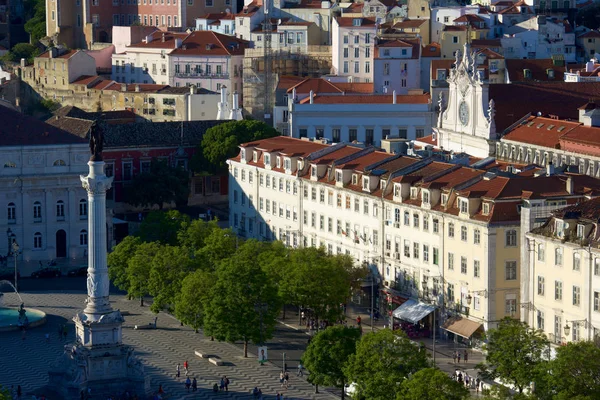 Dom Pedro Iv Square — Zdjęcie stockowe