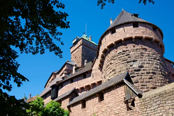 Haut-koenigsbourg vista sul castello — Foto Stock