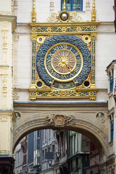 Velké hodiny v Rouenu — Stock fotografie