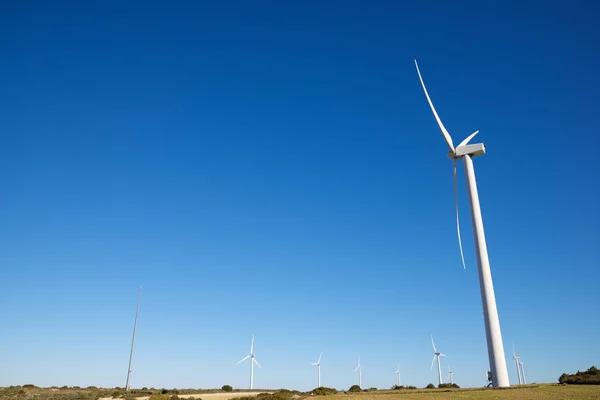 Turbiny wiatrowe w Hiszpanii — Zdjęcie stockowe
