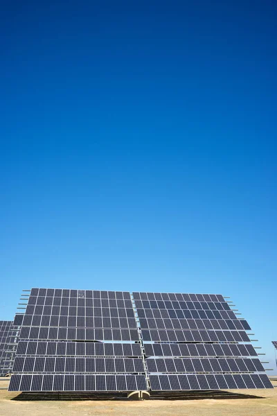 Photovoltaic panels view — ストック写真