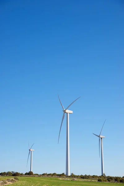 Windmills Electric Power Production Zaragoza Province Aragon Spain — Stock Photo, Image