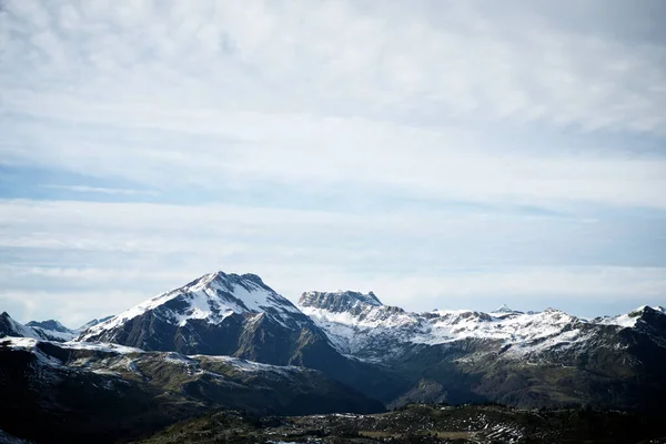 Schneebedeckter Gipfel Canfranc Valley Pyrenäen Huesca Aragon Spanien — Stockfoto