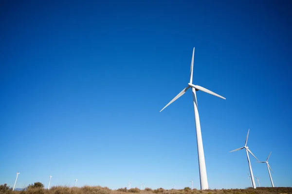 Molinos Viento Para Producción Energía Eléctrica Provincia Huesca Aragón España —  Fotos de Stock