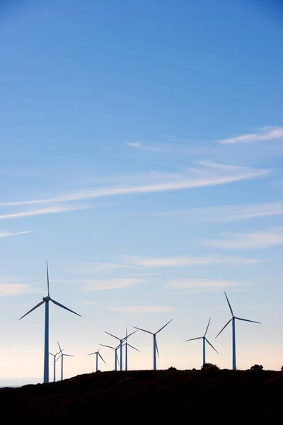 西班牙威斯卡省阿拉贡市发电风车 — 图库照片