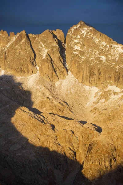 Toppar Vid Solnedgången Balaitus Bergen Tena Valley Provinsen Huesca Pyrenéerna — Stockfoto