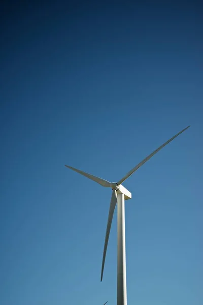 Moinho Vento Para Produção Energia Eléctrica Província Zaragoza Aragão Espanha — Fotografia de Stock