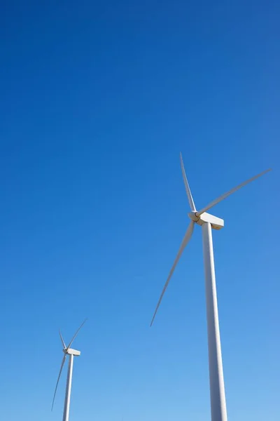 Větrné Mlýny Pro Výrobu Elektrické Energie Provincie Zaragoza Aragon Španělsku — Stock fotografie