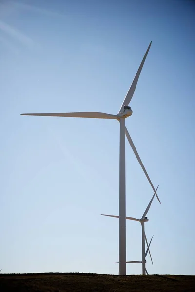 西班牙萨拉戈萨省阿拉贡供发电用的风车 — 图库照片