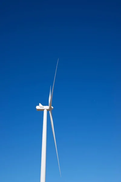 Moinho Vento Para Produção Energia Eléctrica Província Zaragoza Aragão Espanha — Fotografia de Stock