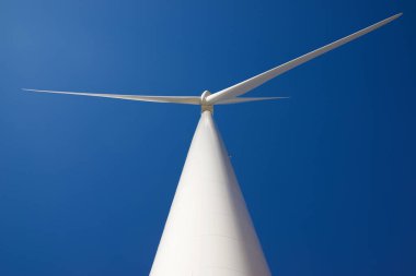 Elektrik üretimi için Windmill, Zaragoza Eyaleti, İspanya Aragon.