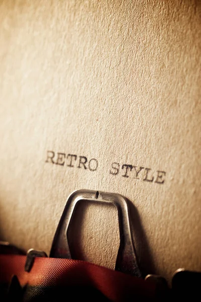 Πρόταση Retro Style Γράφτηκε Μια Γραφομηχανή — Φωτογραφία Αρχείου