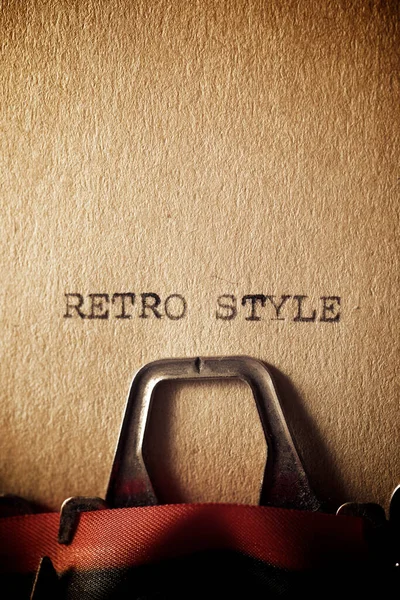 Der Satz Retro Style Geschrieben Mit Einer Schreibmaschine — Stockfoto