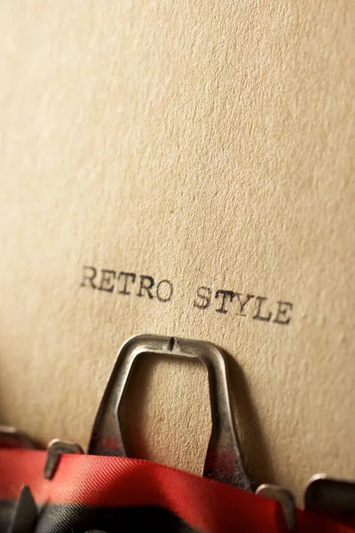 Вирок Retro Style Написаний Друкарською Машинкою — стокове фото