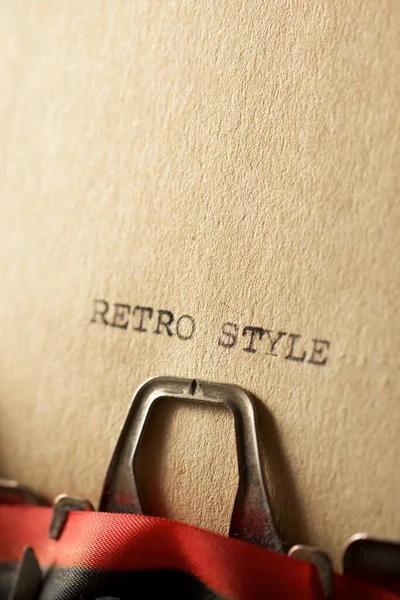 Cümle Retro Style Bir Daktilo Ile Yazılmış — Stok fotoğraf