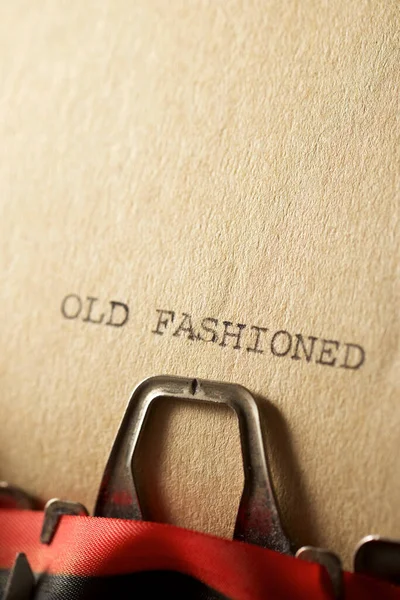 Sentence Old Fashioned Written Typewriter — Stock Photo, Image