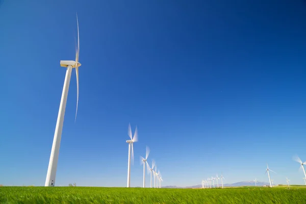 Windmühlen Zur Stromerzeugung Provinz Saragossa Aragon Spanien — Stockfoto